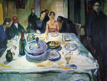 エドヴァルド・ムンク Painting - 左端に座るボヘミアン・ムンクの結婚式 1925年 エドヴァルド・ムンク